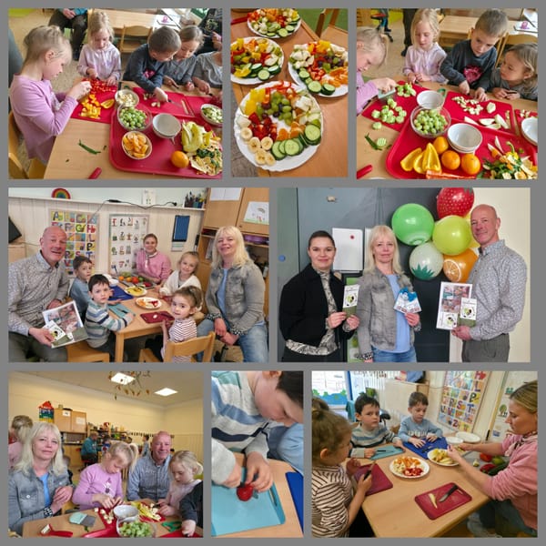Vitaminfrühstück in der KiTa Angersbach – ein gemeinsames Pilotprojekt